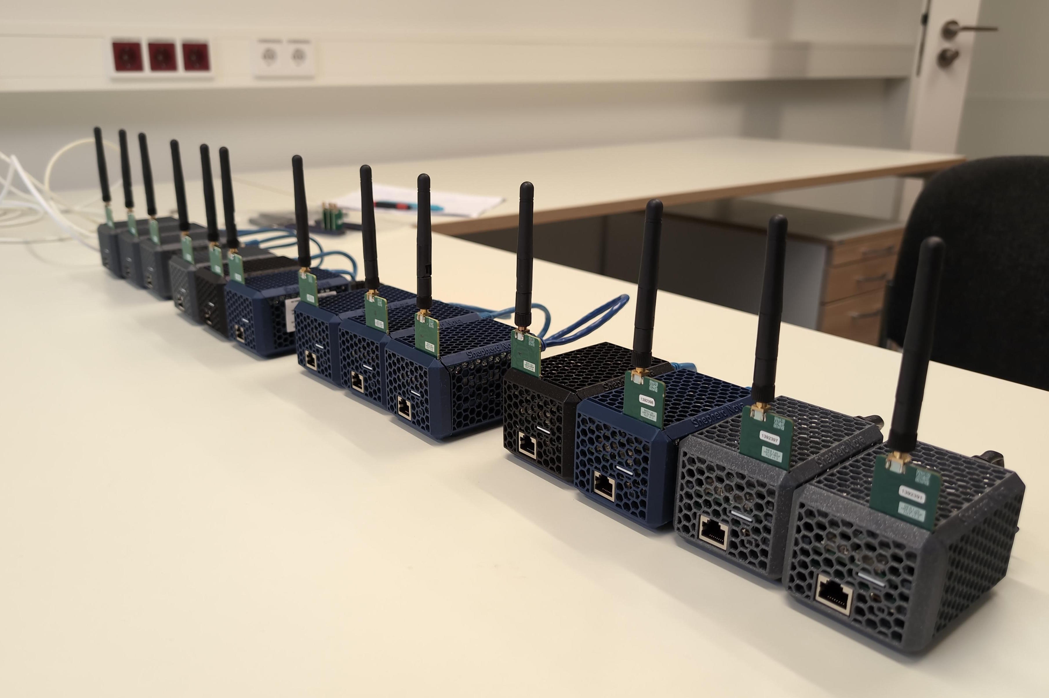 Observer nodes assembled - before deployment